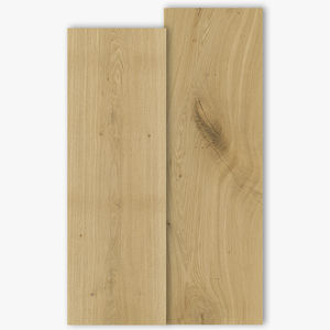 solid parquet floor / glued / oak / natural oil finish