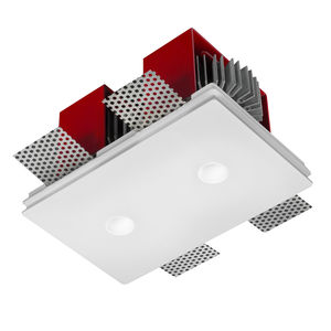 recessed spotlight / indoor / LED / square