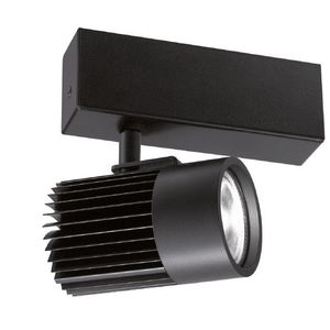LED track light / round / aluminum / commercial