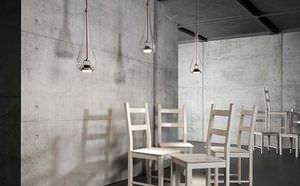 pendant lamp / contemporary / glass / steel