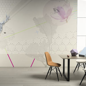 contemporary wallpaper / vinyl / floral / nature pattern