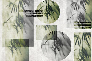 contemporary wallpaper / vinyl / nature pattern / geometric pattern