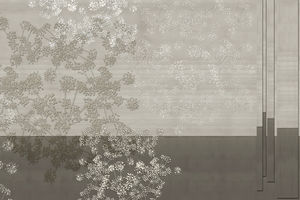 contemporary wallpaper / vinyl / nature pattern / geometric