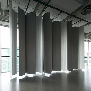pleated blinds / canvas / commercial / acoustic