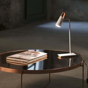 table lamp / minimalist design / metal / ABS