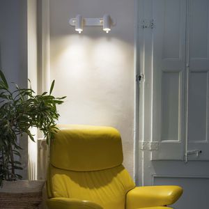 wall-mounted spotlight / indoor / LED / round