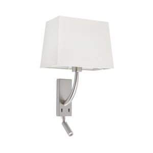contemporary wall light / metal / fabric / LED