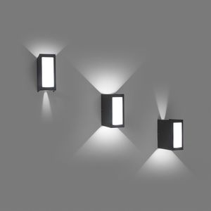 contemporary wall light / garden / aluminum / polycarbonate