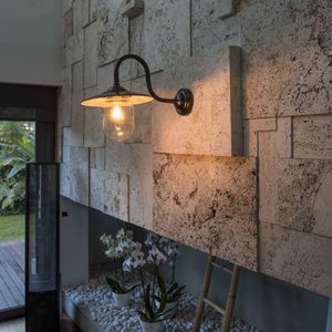 industrial style wall light / metal / LED / IP44