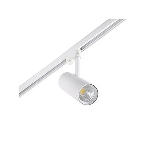 LED track light / round / cast aluminum / glass