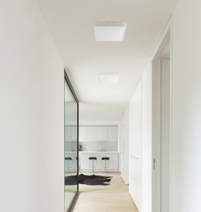 contemporary ceiling light / square / aluminum / PMMA