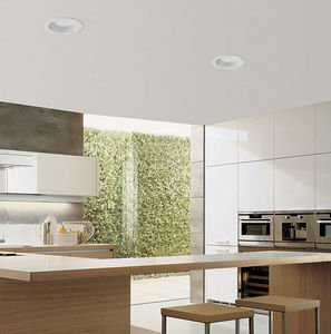 recessed ceiling downlight / LED / round / aluminum