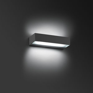 contemporary wall light / outdoor / glass / aluminum
