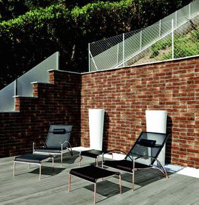outdoor tile / wall / porcelain stoneware / matte