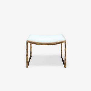 traditional stool / fabric / steel / commercial