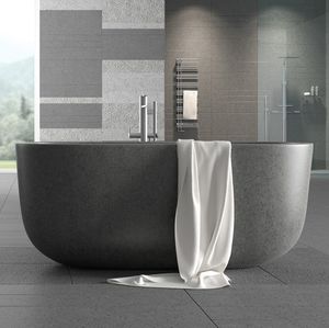 free-standing bathtub / oval / lava