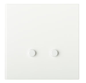 light switch / push-button / double / brass