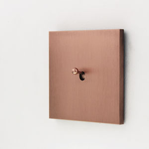 toggle switch / brass / contemporary