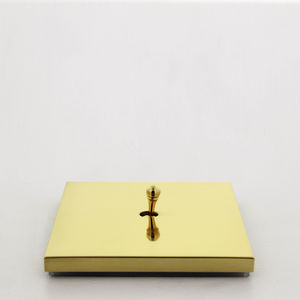 toggle switch / brass / contemporary