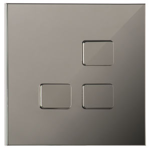 light switch / push-button / triple / brass