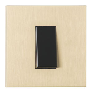 push-button switch / brass / contemporary