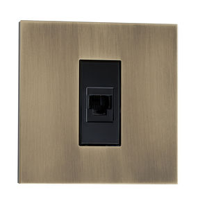 data socket / wall-mounted / brass / contemporary