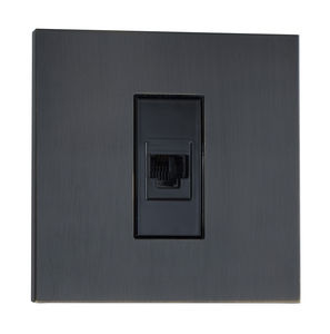 data socket / wall-mounted / brass / contemporary