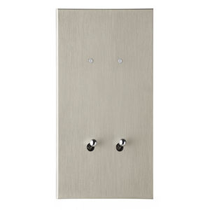 toggle switch / double / brass / contemporary