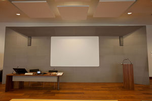 ceiling acoustic panel / aluminum / fire-retardant / commercial