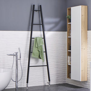 hot water towel radiator / steel / contemporary / bathroom