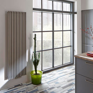 hot water radiator / stainless steel / contemporary / custom