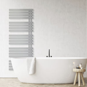 hot water towel radiator / electric / steel / contemporary