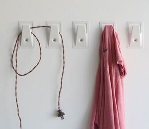 contemporary coat hook / stainless steel