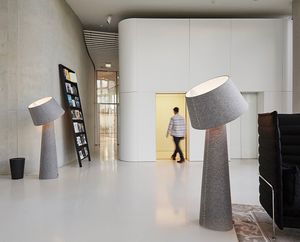 floor-standing lamp / contemporary / felt / LED