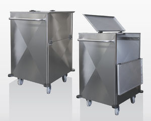 linen trolley / stainless steel