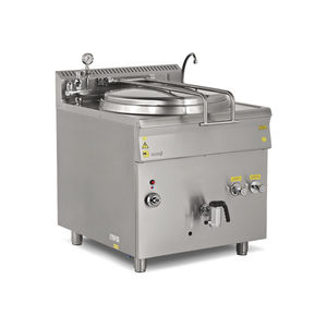 gas boiling pan / floor-mounted / commercial