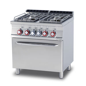 gas range cooker / electric / dual-fuel / commercial