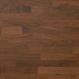 engineered parquet flooring / glued / walnut / lacquered