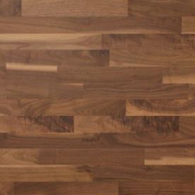 engineered parquet flooring / glued / walnut / lacquered