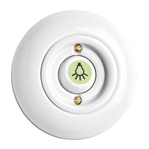 light switch / rocker / porcelain / traditional