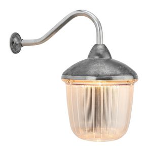 traditional wall light / outdoor / cast aluminum / glass