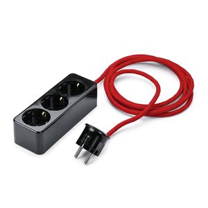 power socket / triple / floor / Duroplast