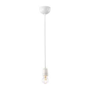 pendant lamp / contemporary / porcelain / white