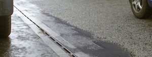 parking lot drainage channel / for airports / concrete / slot
