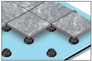patio raised floor pedestal / adjustable