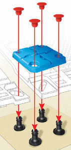 mono-pitched roof mounting system / for tiled roofs / on-roof / for PV applications