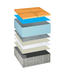 resin waterproofing system / flat roof / liquid / reinforcement