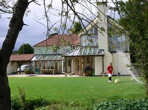 prefab house / contemporary / timber frame house / wooden frame