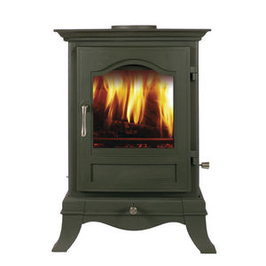 multi-fuel heating stove / traditional / metal