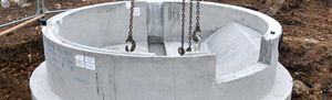 HDPE manhole / precast concrete / metal